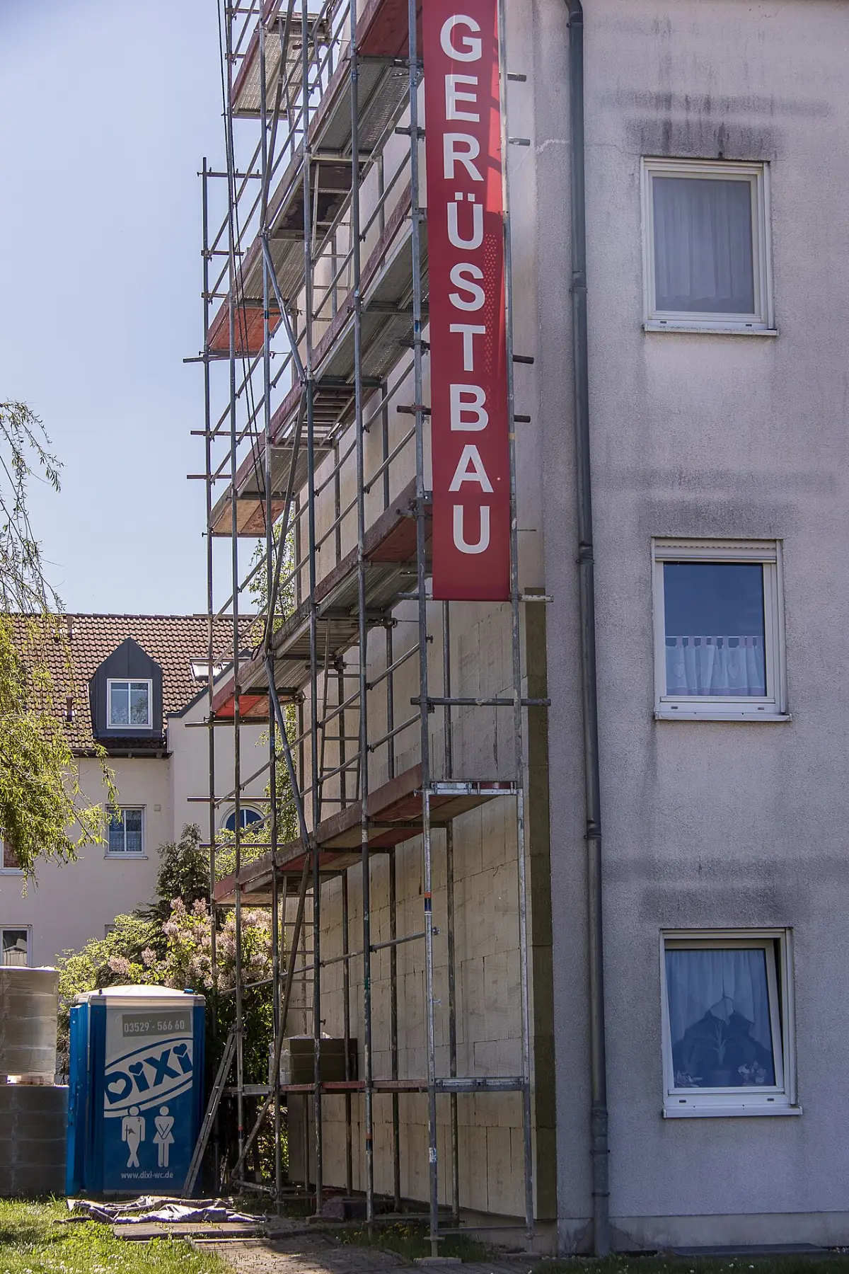 Isolation du pignon d’une maison financée par des travaux de rénovation