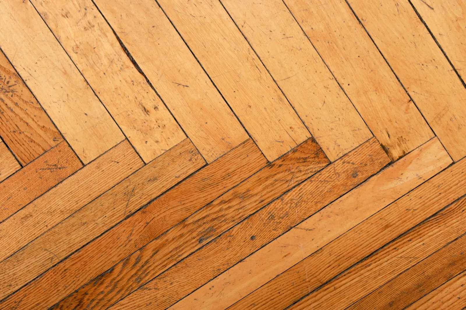 Parquet posé en chevrons
